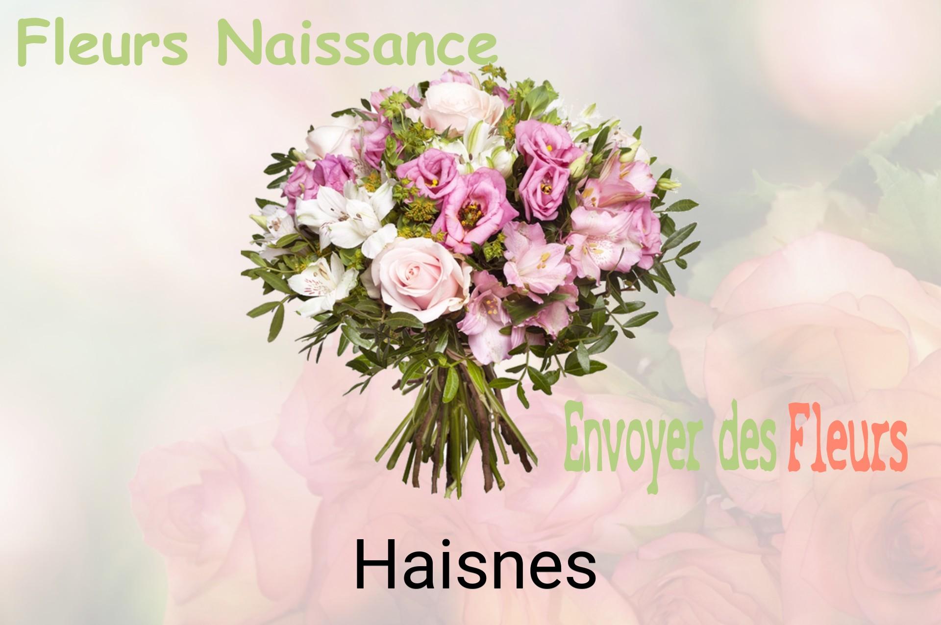 Bouquet de fleurs de naissance livré à Haisnes
